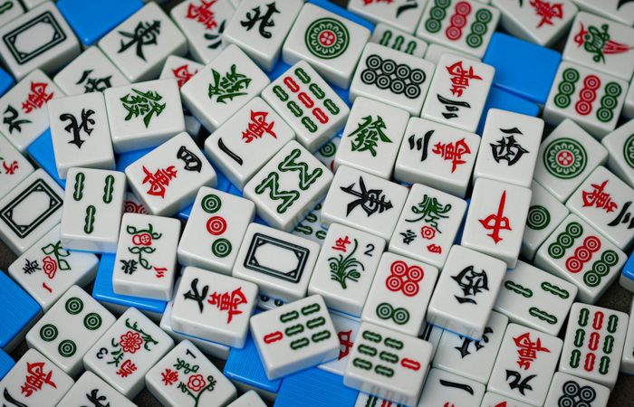 Ancient symbols and patterns representing yoga philosophy.
